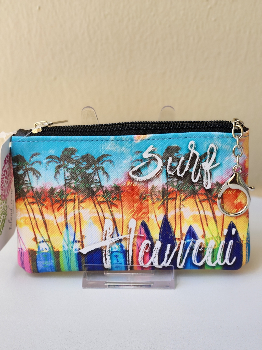 Floral Tropical Zip Pouch Trio - Pink, Multicolor, Blue - Picture 6 of 9